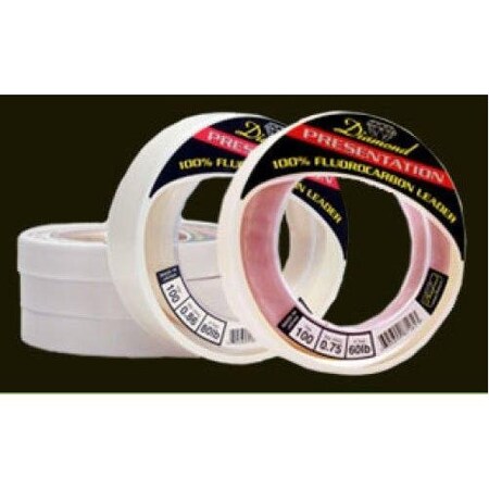 Momoi Diamond Presentation Fluorocarbon Leader 30Lb 25Yd Clear 87030